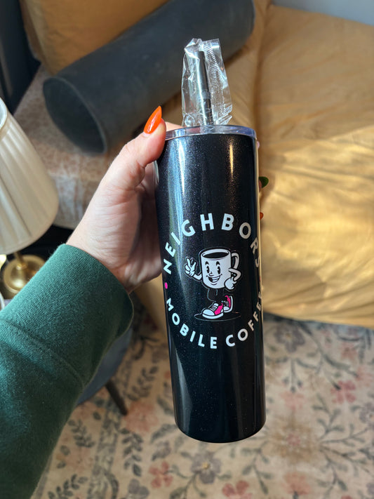 Neighbors Logo Stainless Steel Tumbler - 20oz skinny