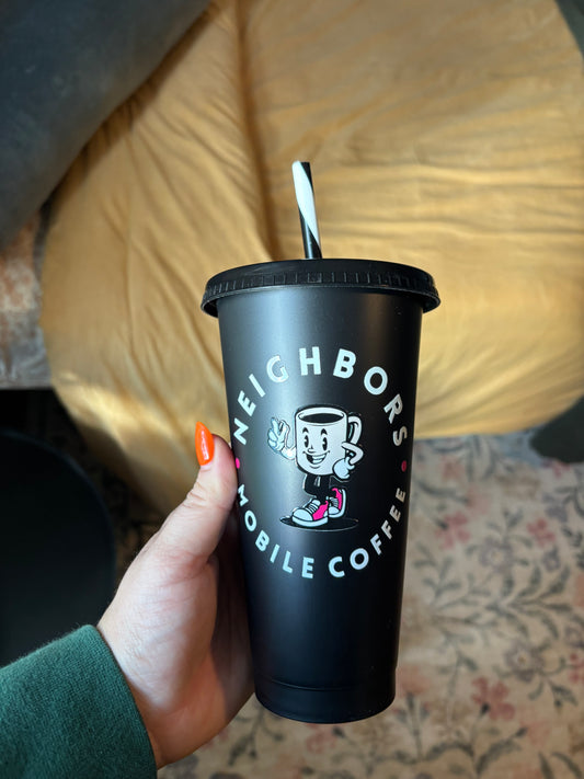 Neighbors Logo Plastic Tumbler - 20 oz