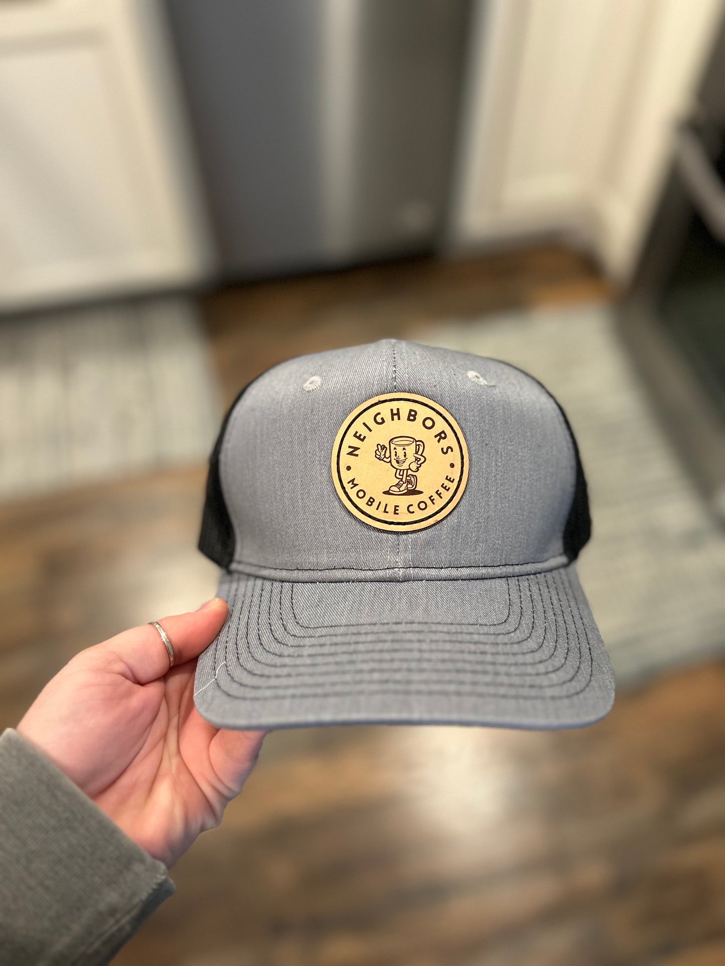 Neighbors Leather Logo Hat - 2 styles