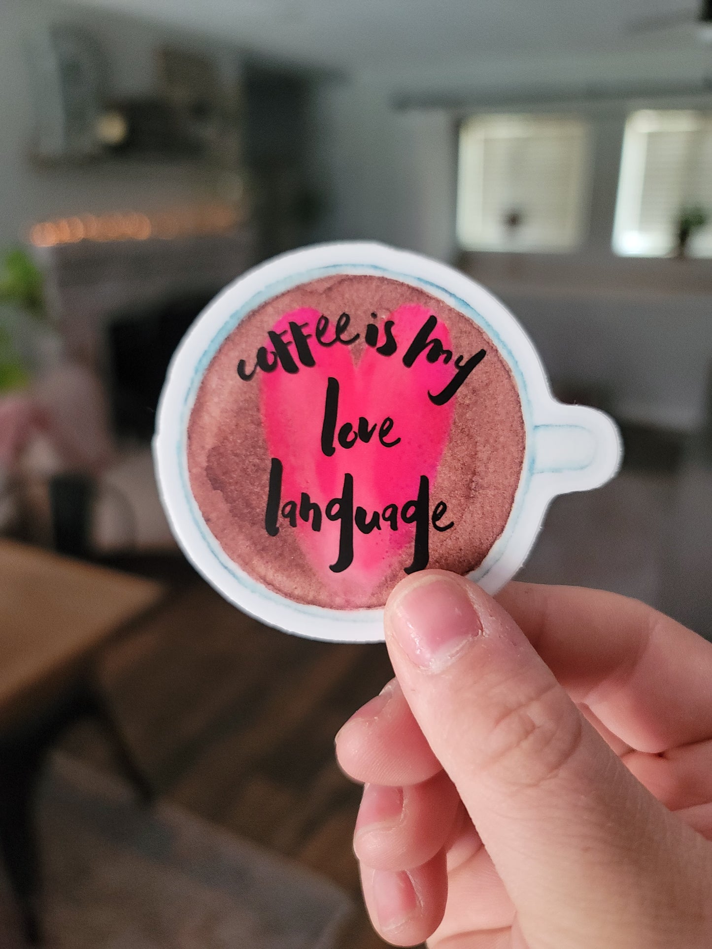 Coffee is My Love Language Sticker